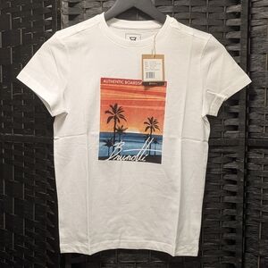 Brunotti Graphic Tee - White, Orange, Blue 10Y NWT